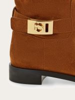 Ferragamo Knee high boot with Hug buckle detail - Image 2